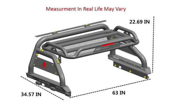 Black Horse Atlas Roll Bar (MPN: ATRB9BK)