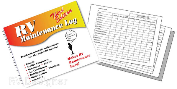 RV Designer RV Maintenance Log (MPN: B345)