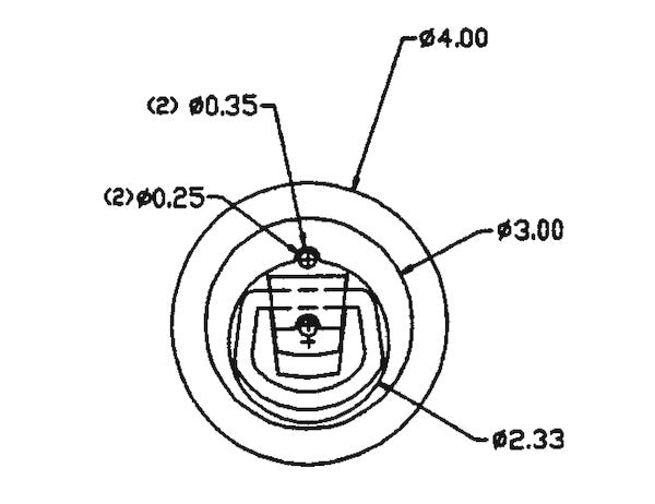 Buyers Products D-Ring Surface Mount (MPN: B701SM)