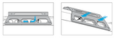 BuiltBright StrobeLink Warning Light Mount (MPN: BB96RFAV)