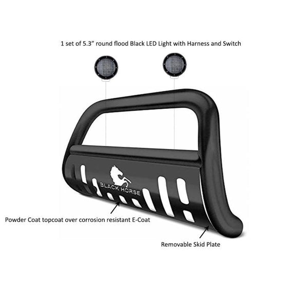 Black Horse Off Road Bull Bar (MPN: BBTY920A-SP-PLFB)