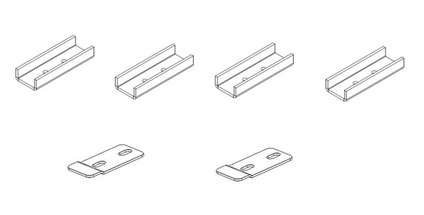Go Rhino Running Board Mounting Kit (MPN: BRK-6942000)