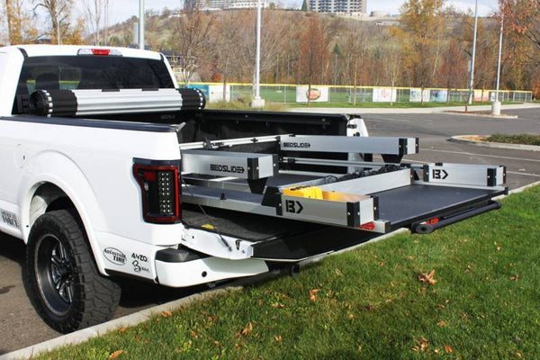 Bedslide Aluminum Cargo Bin Set (MPN: BSA-BK)