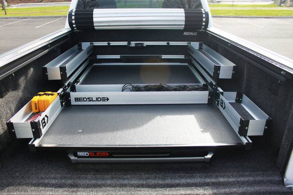 Bedslide Aluminum Cargo Bin Set (MPN: BSA-BK)