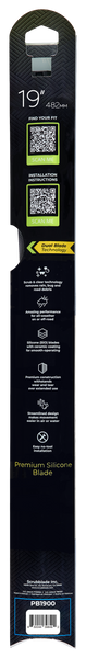 Scrubblade Windshield Wiper Blade Black Edition (MPN: BE1900)