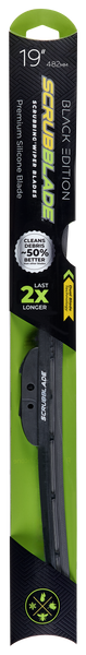 Scrubblade Windshield Wiper Blade Black Edition (MPN: BE1900)