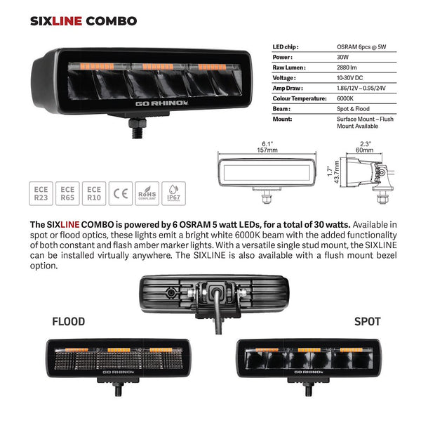 Go Rhino Blackout Series LED Light Bar (MPN: 750600622FBS)