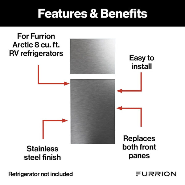 Furrion Refrigerator Door Panel (MPN: C-FCR08DCGTA-A01)