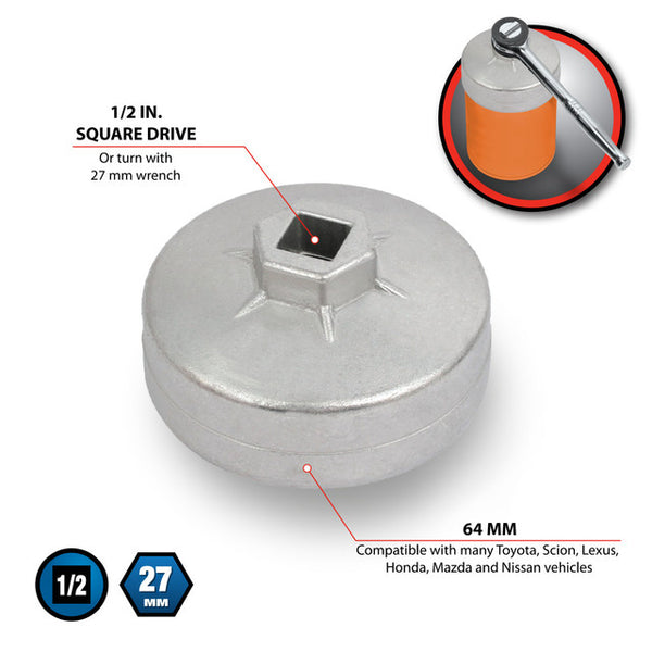 Performance Tool Oil Filter Wrench (MPN: C28128)