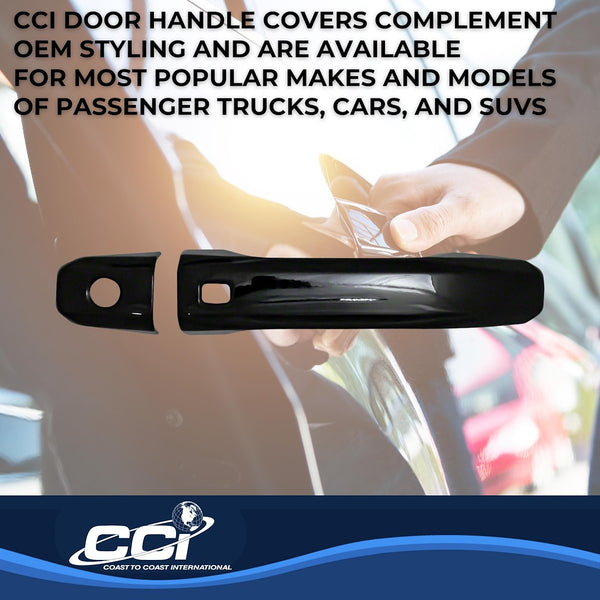 Coast To Coast Door Handle Cover Set (MPN: DH68589SBK)