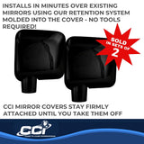 Coast To Coast Exterior Mirror Cover Set (MPN: CCIMC67401BK)