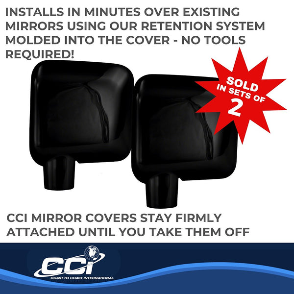 Coast To Coast Exterior Mirror Cover Set (MPN: CCIMC67401BK)