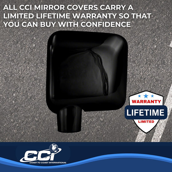 Coast To Coast Exterior Mirror Cover Set (MPN: CCIMC67401BK)