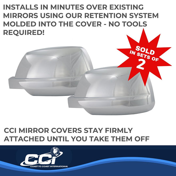 Coast To Coast Chrome Plated Mirror Covers (MPN: CCIMC67406)