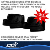 Coast To Coast Exterior Mirror Cover Set (MPN: CCIMC67424BK)