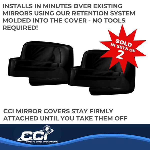 Coast To Coast Exterior Mirror Cover Set (MPN: CCIMC67424BK)