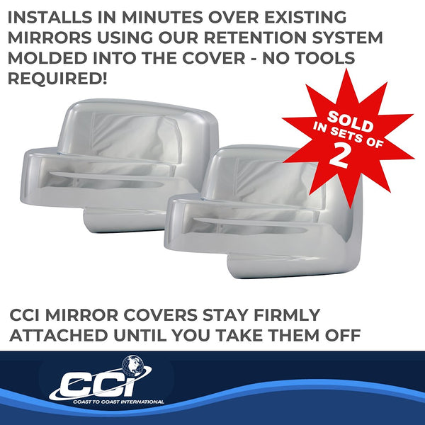 Coast To Coast Chrome Plated Mirror Covers (MPN: CCIMC67424)