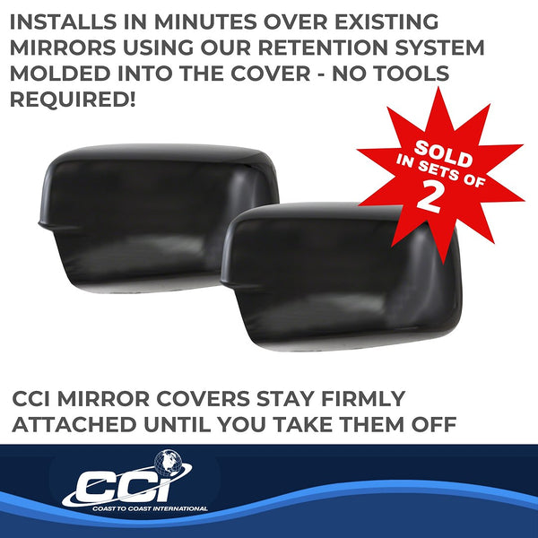 Coast To Coast Exterior Mirror Cover Set (MPN: CCIMC67443BLK)