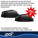 Coast To Coast Exterior Mirror Cover Set (MPN: CCIMC67467RBK)