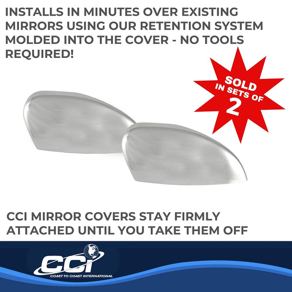 Coast To Coast Chrome Plated Mirror Covers (MPN: CCIMC67491)