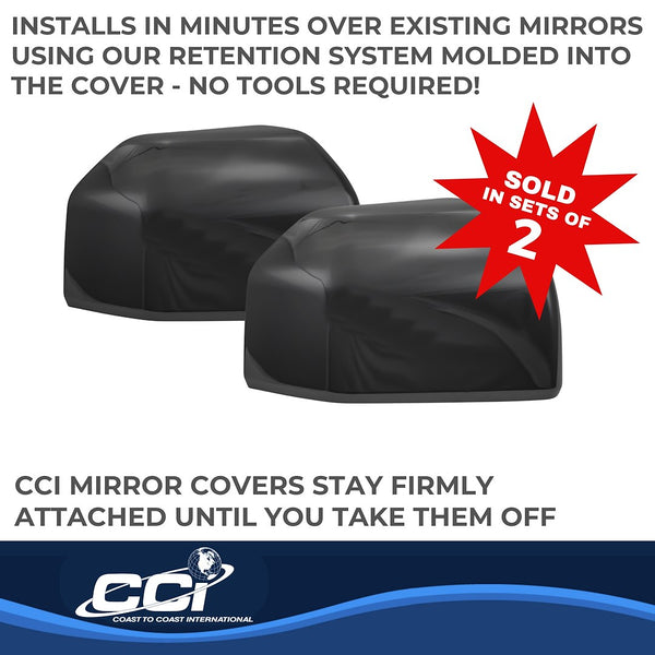 Coast To Coast Exterior Mirror Cover Set (MPN: CCIMC67511RBK)
