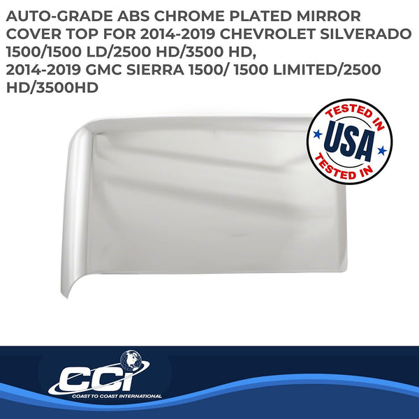 Coast To Coast Chrome Plated Mirror Covers (MPN: CCIMC67518)