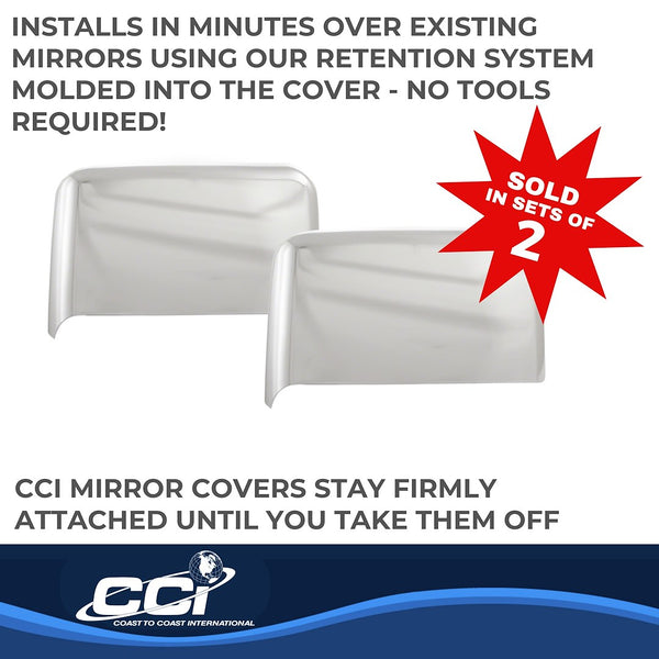 Coast To Coast Chrome Plated Mirror Covers (MPN: CCIMC67518)