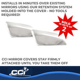Coast To Coast Chrome Plated Mirror Covers (MPN: CCIMC67521R)