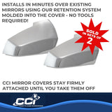 Coast To Coast Chrome Plated Mirror Covers (MPN: CCIMC67529R)