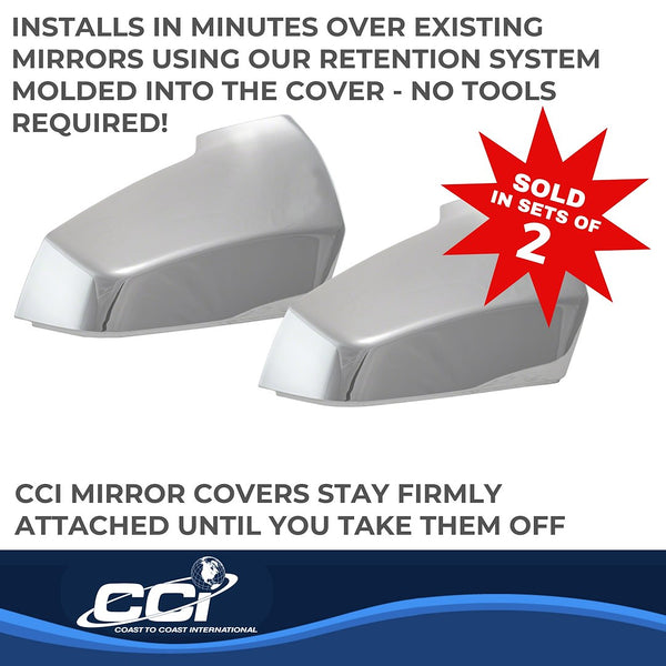 Coast To Coast Chrome Plated Mirror Covers (MPN: CCIMC67529R)