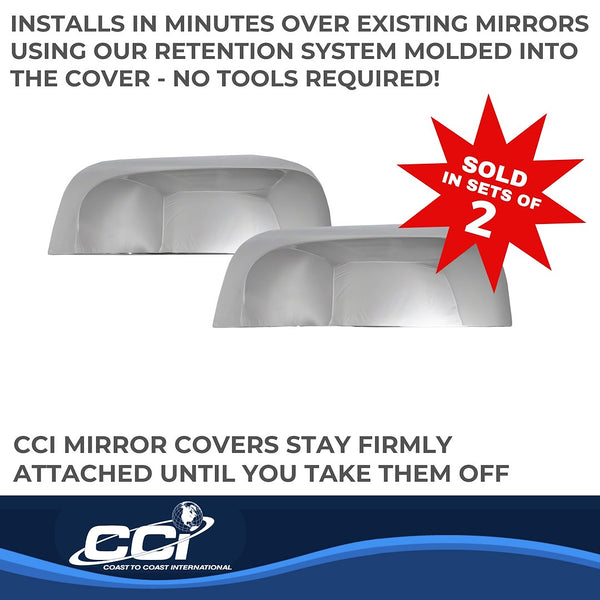 Coast To Coast Chrome Plated Mirror Covers (MPN: CCIMC67538R)