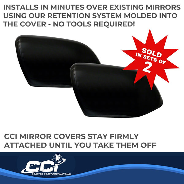 Coast To Coast Exterior Mirror Cover Set (MPN: CCIMC67540BK)