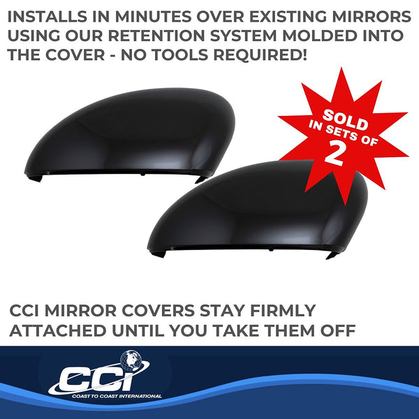 Coast To Coast Exterior Mirror Cover Set (MPN: CCIMC67547RBK)