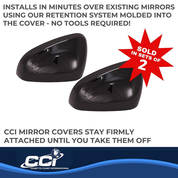 Coast To Coast Exterior Mirror Cover Set (MPN: MC67549BK)