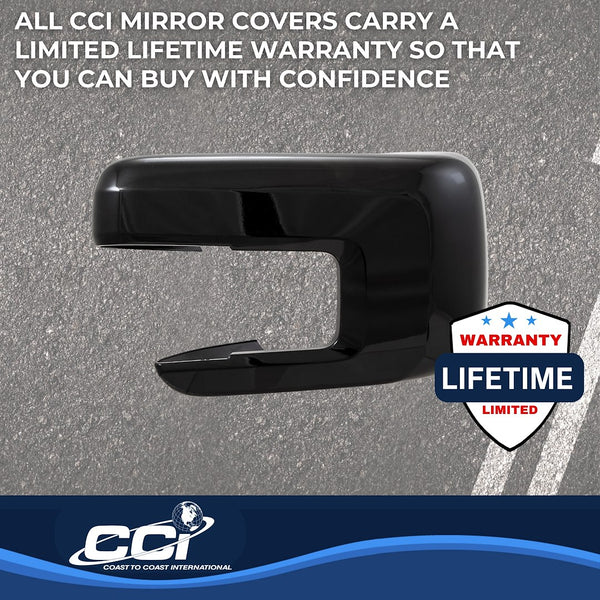 Coast To Coast Exterior Mirror Cover Set (MPN: CCIMC67550BLK)
