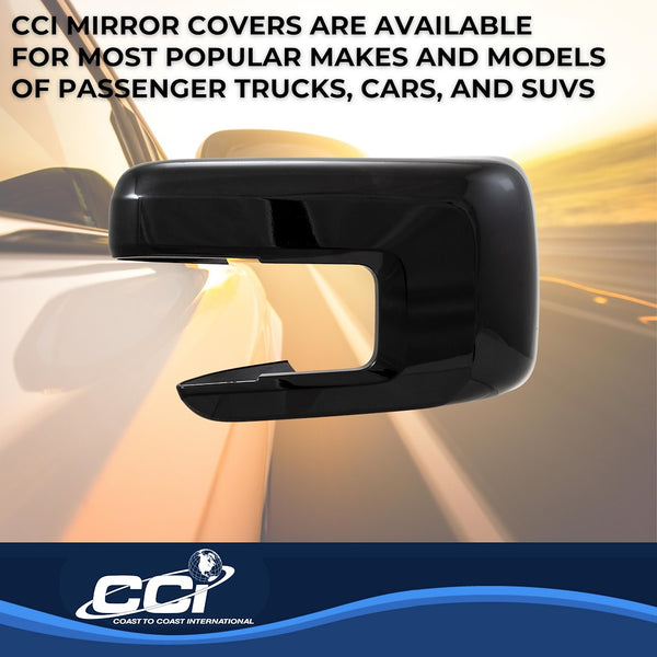 Coast To Coast Exterior Mirror Cover Set (MPN: CCIMC67550BLK)