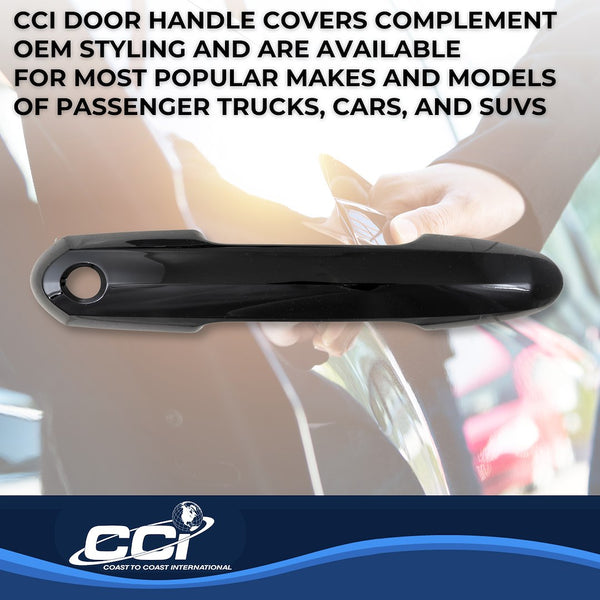 Coast To Coast Door Handle Cover Set (MPN: DH68594BLK)