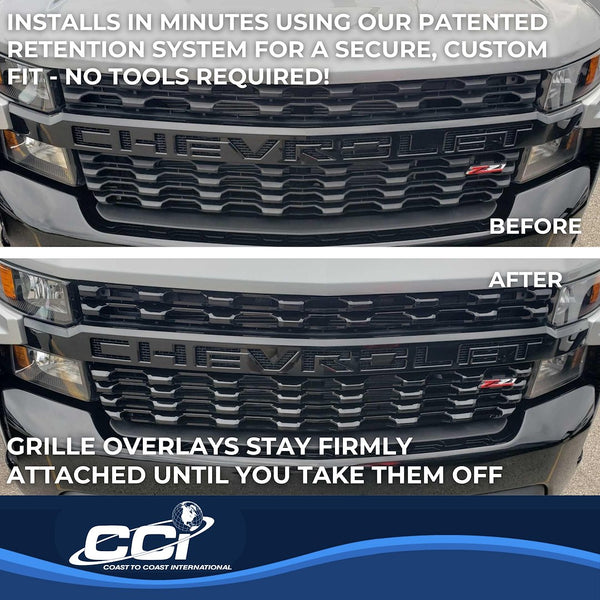 Coast To Coast Grille Insert Overlay (MPN: IWCGI167BLK)