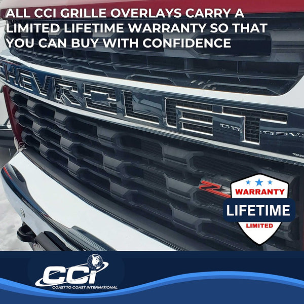 Coast To Coast Grille Insert Overlay (MPN: CCIGI168BLK)