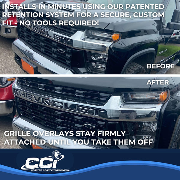Coast To Coast Grille Insert Overlay (MPN: CCIGI168BLK)