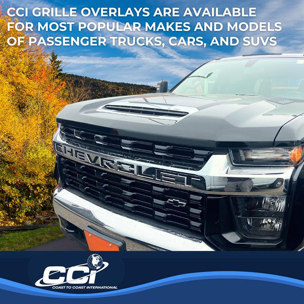 Coast To Coast Grille Insert Overlay (MPN: CCIGI168BLK)