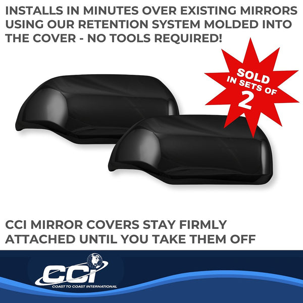 Coast To Coast Exterior Mirror Cover Set (MPN: MC67553RBK)