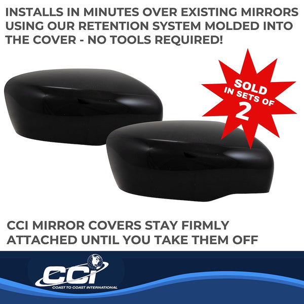 Coast To Coast Exterior Mirror Cover Set (MPN: MC67554RBK)