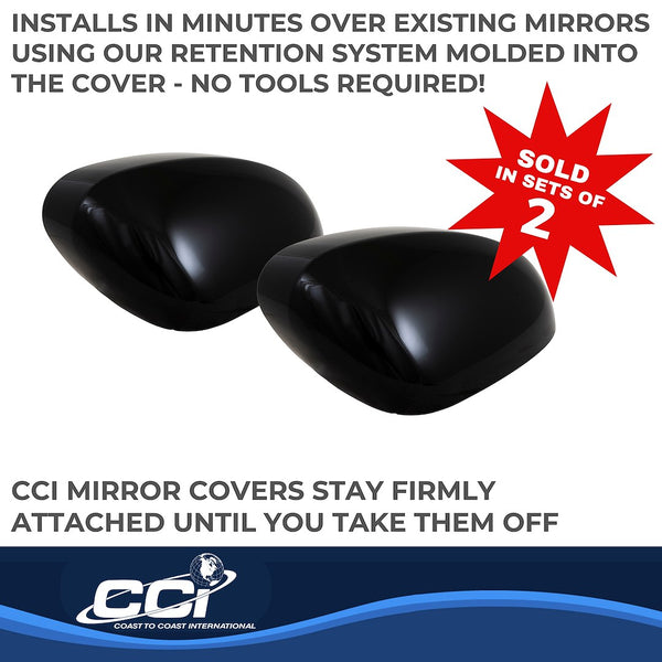 Coast To Coast Exterior Mirror Cover Set (MPN: MC67555BLK)