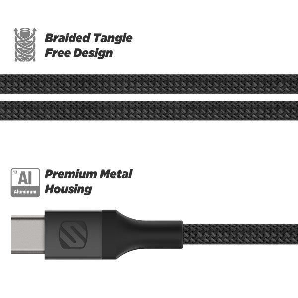 Scosche Premium USB-C Cable (MPN: CAB4-SP)
