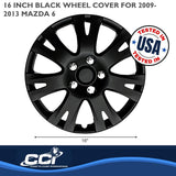 Coast To Coast Wheel Cover Set (MPN: IWC103216BLK)