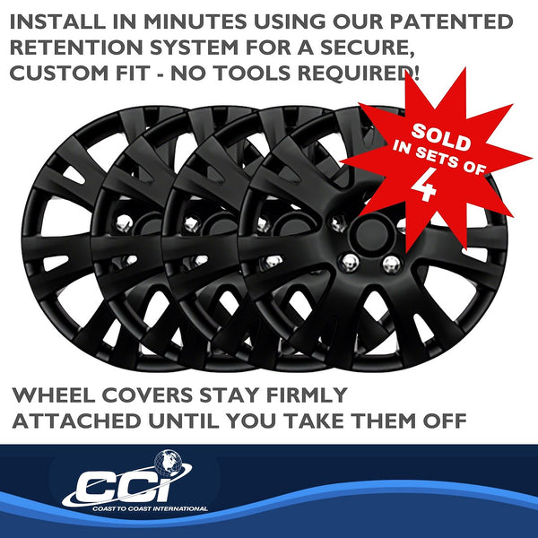 Coast To Coast Wheel Cover Set (MPN: IWC103216BLK)