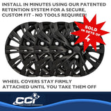 Coast To Coast Wheel Cover Set (MPN: IWC103715BLK)