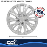 Coast To Coast Wheel Cover 15 Inch Silver (MPN: IWC103715S)