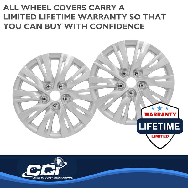 Coast To Coast Wheel Cover 15 Inch Silver (MPN: IWC103715S)